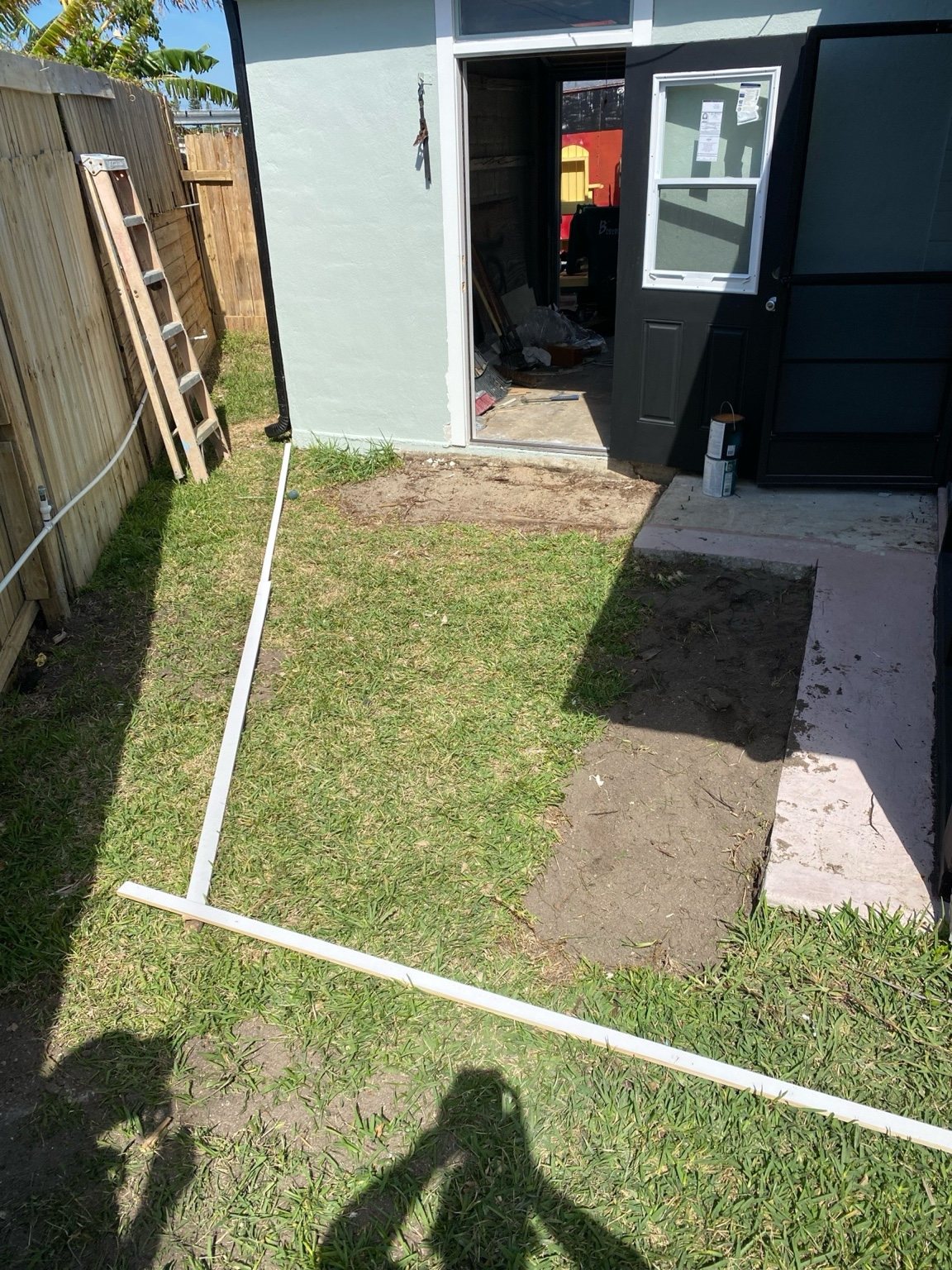 Yard before deck construction